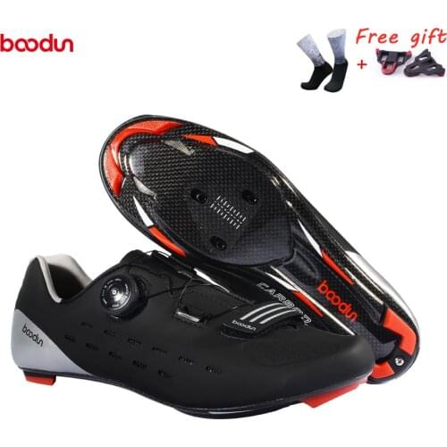 NEW Road Bike cycling lock shoes professional competition grade carbon fiber ultralight 440G breathable non-slip bicycle shoes