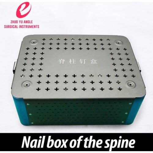 Orthopaedic spine nail box aluminum alloy disinfection box high temperature and pressure resistance