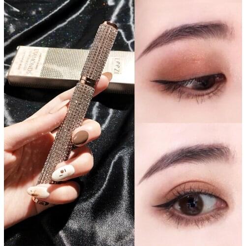 Leezi Star Diamond Eyeliner Waterproof and Sweat-proof Lasting No Halo Dye No Decoloration Beginners Dry Quickly