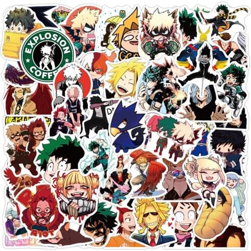 10/30/50PCS Anime My Hero Academia Cartoon Graffiti Stickers Bike Travel Luggage Guitar Laptop PVC Classic Toy Decal Kid Sticker