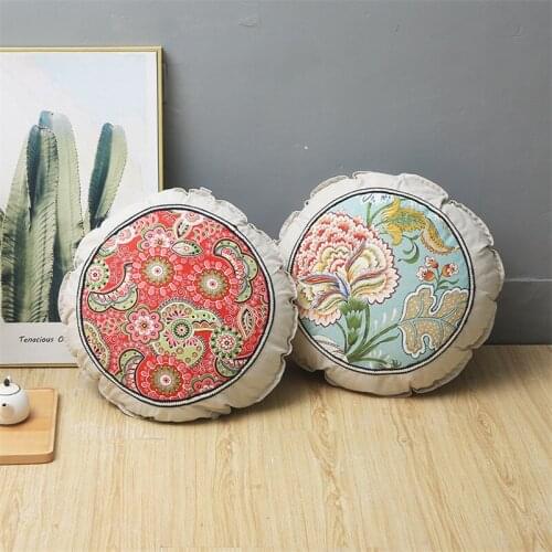 Tatami Round Cushion Big Thick 45CM Seat Mat Chinease Meditation Cushion Pillow Saft Chair Seat Cushion Cat Mat