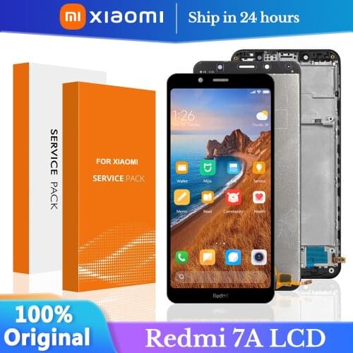 5.45'' For Xiaomi Redmi 7A LCD Display Touch Screen Digitizer Assembly with Frame for redmi 7a display replacement Repair Parts