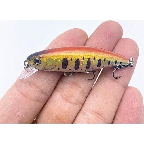 1Pcs Fishing Bait Minnow Bait 52mm 4.5g Artificial Bait Wobblers Fishing Lures Hard Bait Japan Pesca Crankbait Fishing tackle