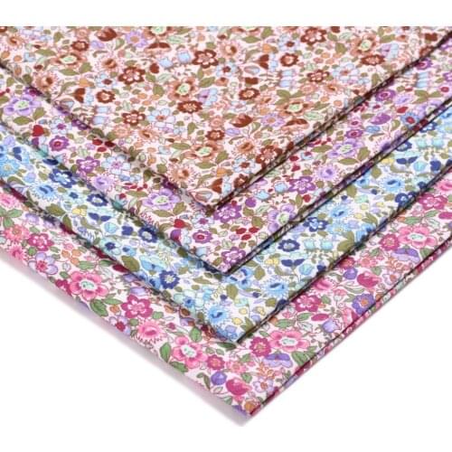 100*150cm Retro Dark Flowers Fabric DIY Bedding Apparel Dress Patchwork Fabric Kids Handwork Cloth