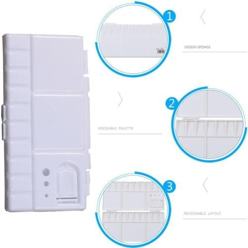 25Grid Folding Watercolor Palette Oil Paint Tray Box Cover Art Pigment Storage Box Tool Palette 2021 Painting Hot Empty Sup J7Y0