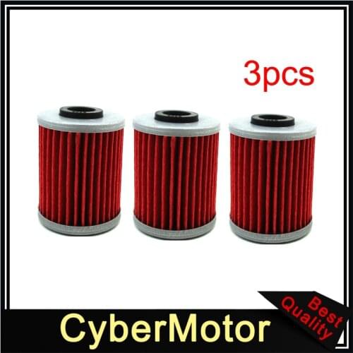 3x Oil Filter For Kawasaki KX250F KX250 Suzuki RMZ 250 450 EVO 300 250 4 Stroke