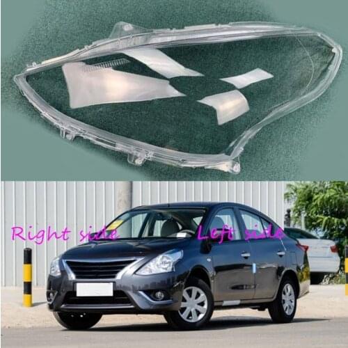 Car Headlamp Lens For Nissan Sunny 2014 2015 2016 Car Headlight cover Headlamp Lens Auto Shell Cover