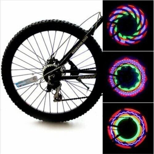 Free Shipping New Two Side Gofuly 32 LED Motorcycle Cycling Bicycle Bike Wheel Signal Tire Spoke Light 32 Changes