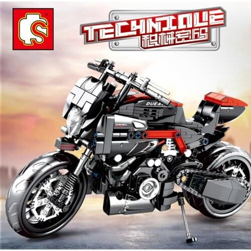 Sembo Blocks Vehicle Model Building Bricks Motorbike Educational Children Toys Kids Juguetes Boy Gifts Motor 701703