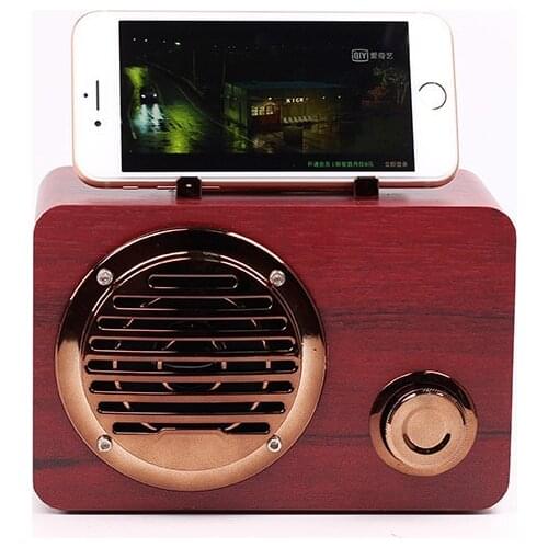 FT3001 Wooden Retro Bluetooth Speaker Audio Portable Outdoor Speaker Smart Computer Audio