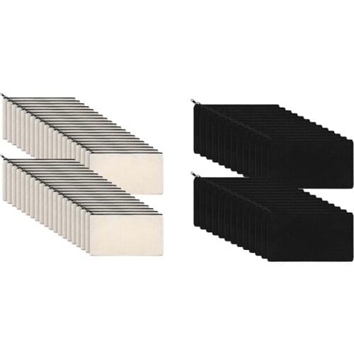 55 Pcs Canvas Zip Bags Canvas Pencil Pouch Makeup Bags DIY Craft Bags Cosmetic Pouch Makeup Bag Creamy White & Black