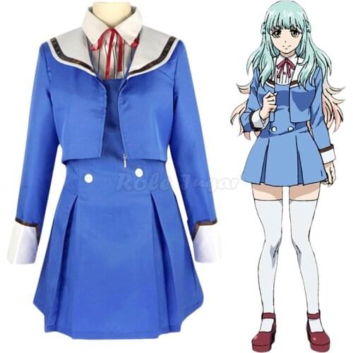 Anime High-Rise Invasion Cosplay Shinzaki Kuon Costume Women Girls Dress School Uniform Halloween Carnival Party Sets C135M131