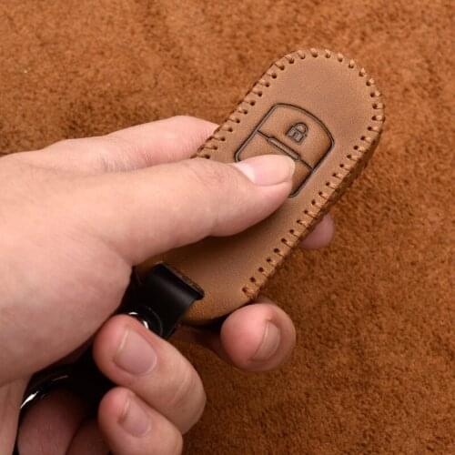 Leather Car Key Case Cover For Mazda M2 M3 M5 M6 2 CX-5 Axela Atenza CX-7 CX-9 CX-3 CX-4 CX-8 MX5 GT Keychain Cover