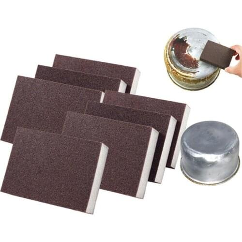 Kitchen Accessories Silicon carbide Emery Sponge Eraser Alumina Cleaning Brush Wash Pot Gadgets 5pc/lot