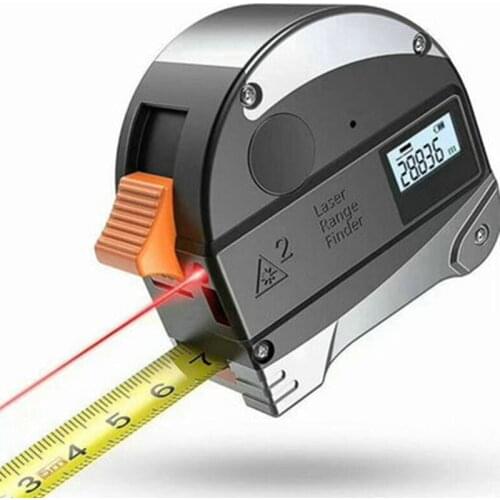 40M Laser Measuring Tape Retractable Digital Electronic Roulette Stainless Tape Measure Multi Angle Measuring Tool