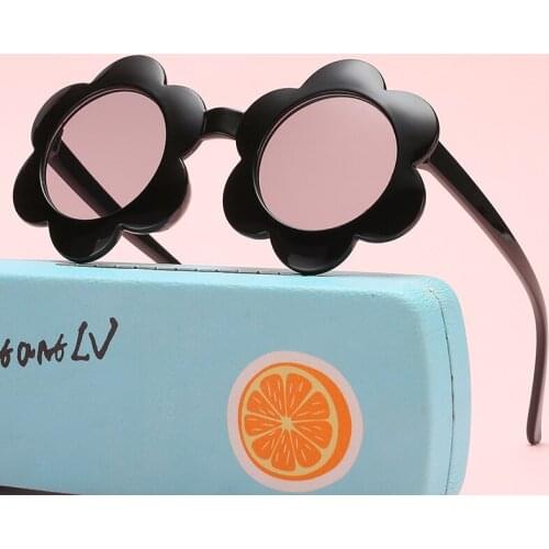 Fashion Children Sunglasses Brand Design Kids Classic Sun Flower Baby Glasses Boys Girls Sun Glasses Vintage Eyeglasses Uv400