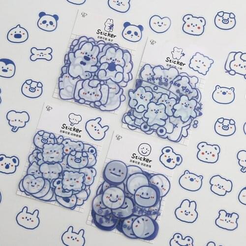 Mohamm PET Sticker Creative Cute Animals Scrapbooking Stationery School Supplies