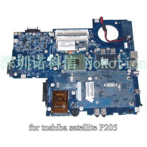Nokotion LA-3711P For Toshiba Satellite P200 P205 K000051420 Laptop Motherboard 943GML DDR2 without Graphics Slot Free CPU