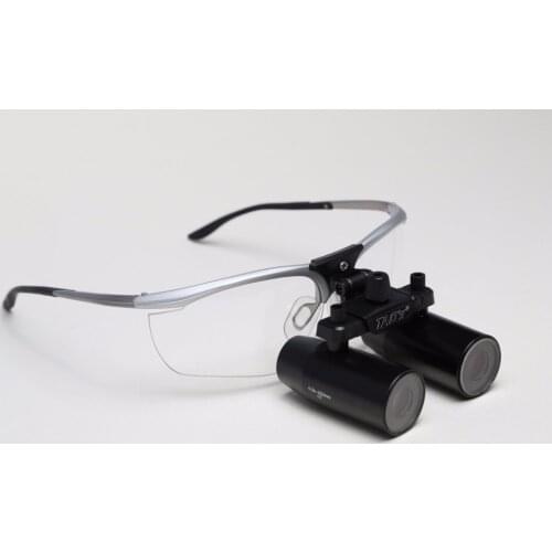 TAOS 4.0x New Prismatic Keplerian Style Magnifications Binocular Dental Loupes Surgical with LED Headlight