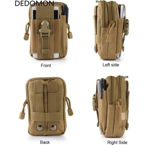 Outdoor Molle Camping Climbing Bag Tactical Military Molle Hip Waist Belt Wallet Pouch Purse Phone Case for iPhone 7 for Samsung