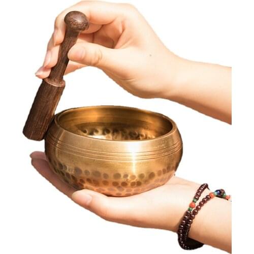 Empty Copper Himalaya Bowl Buddha Sound Alms Bowl Handmade Japanese Style Sound Therapy Bowl Sound Bowl Copper Chime