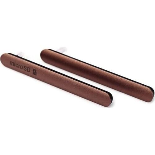 For Sony Xperia Z3 4G/Z3 Dual D6633 Silver/Black/Brown Color Micro SD Card Port Dust Plug Cover
