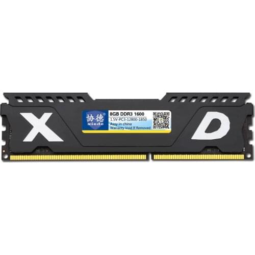 Vest Heat Sink For Xiede DDR3 1333 PC3-12800 10600 4GB Desktop PC RAM Memory Compatible RAMs 1333MHz / 1600MHz Metal Shell 1.5V