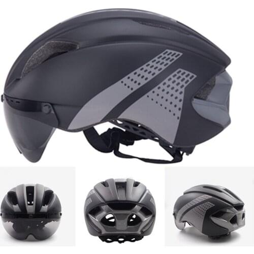 Bike Helmet Bicycle Helmet with Detachable Magnetic Goggles for Adult Road Mountain Cycling Men/Women
