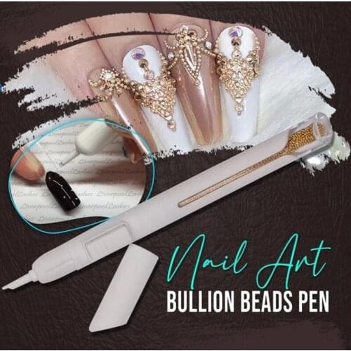 Point Drill Pen Sticky Drill Pen Convenience Sticky Drill Easier to Apply on Nails For Nail Art UD88