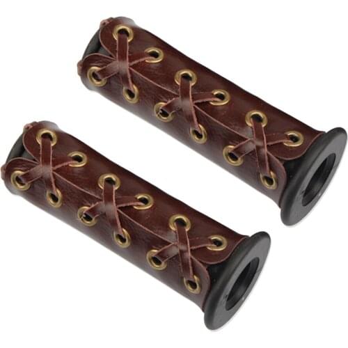 22mm Motorcycle Clutch Brake Lever Covers without Fringes Grip Lever Cover Motorbike Lever Covers Brown
