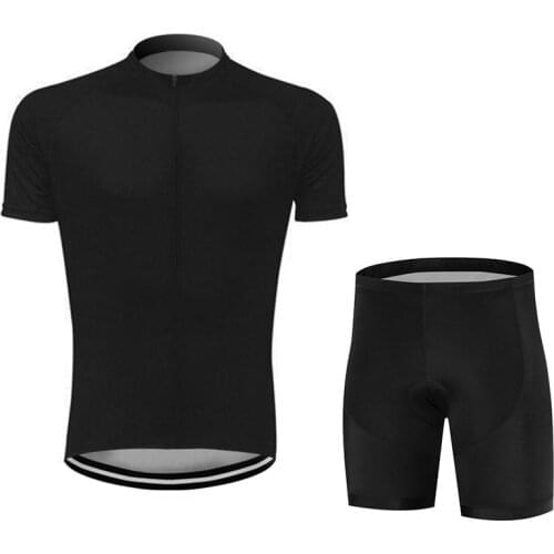 Cycling Jersey Set Summer Bib Shorts Bike Clothes Bicycle Clothing mtb jersey Bike Clothing Cycling Sets roupa ciclismo black