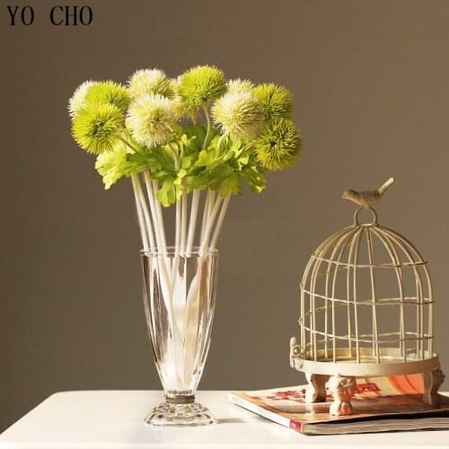 YO CHO (10 piece/lot) Free shipping 2014 new fresh small grass ball artificial flower for living room decoration flower