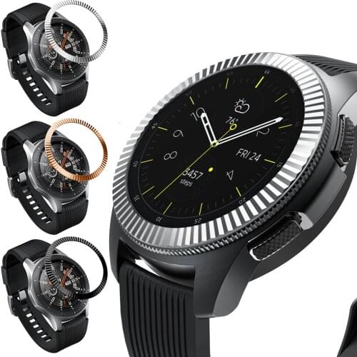 For Samsung Galaxy Watch 42/46 mm Watch Case Protector Cover Accessories Stainless Steel Anti-scratch Watch Bezel Ring