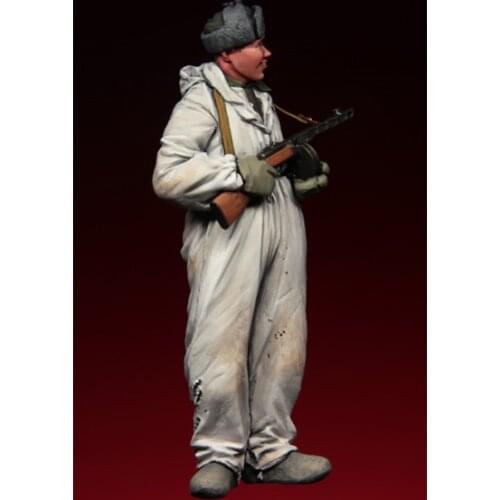 1/35 Resin Figure Model Kit 135 Russian Soldier ONE Figures Unassembled Unpainted Top
