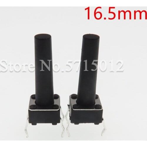 200pcs/lot Push Button Switch 6*6*16.5mm Push Button Tactile Tact Switch 6x6x16.5mm Micro Switches