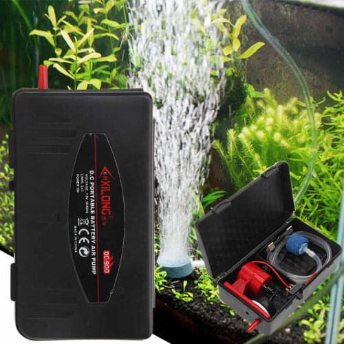 5W Aquarium Battery Fish Tank Air Aerator Oxygen Pump with Air Stone For Tank Aquarium Oxygen Pumps