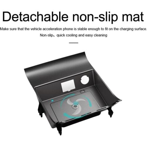 QI Car Wireless Charger Fast Charging For Ford Mondeo 2017-2018 Intelligent Infrared Phone holder For Iphone Samsung