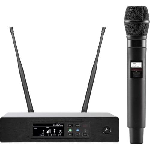 Bolymic Karaoke Wireless System 100 Channel Professional Handheld Mic Cordless Dynamic Microphone For QLXD4 SKM9H/S Condenser