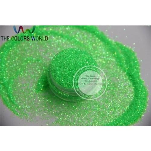 NO.51 0.4MM size Shinning Neon Rainbown Green Color Glitter Powder free shipping