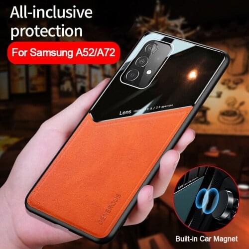 PU Leather Magnetic Holder Shockproof Case For Samsung Galaxy A72 A52 A42 A32 A12 A02 A02S A51 A71 S21 Ultra S20 Plus Back Cover