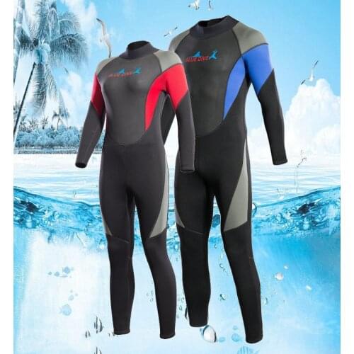 3MM Wetsuit for Men and Women Snorkelsuit Surfwear Sunscreen Diving Suit Winter Swim Creek To Keep Warm Neoprene