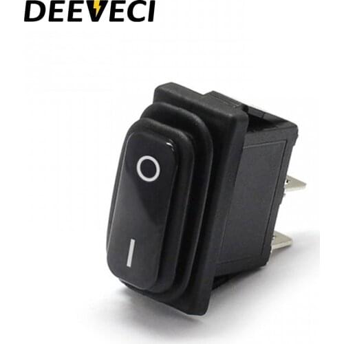 KCD3 waterproof ip67 balck toggle switch 2pins on off spst freeze pc power button rocker switch