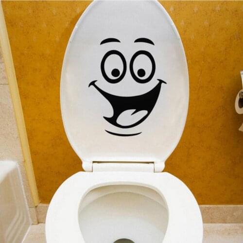 Toilet Lid Wall Stickers Poster Home Bathroom Decoration DIY Models Creative Waterproof Removable PVC Toilet Seat Wall Stickers