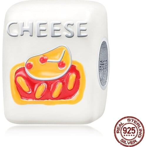 Genuine 925 Sterling Silver Pure White Cheese Bottle Fit Original 3mm Bracelet&Bangle For Women Birthday Fashion Jewelry Gift