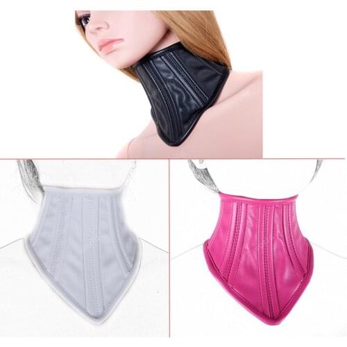 PU Leather Neck Collars Women Lingerie Sexy Neck Collars Sex Toys Restraint For Couples Set Adult BDSM Cosplay Flirt Products