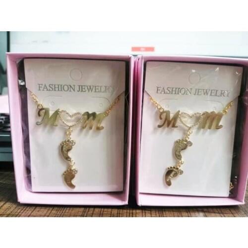 Mothers day gift,Baby Feet Drop Pendant, Multiple Name Necklaces Custom Necklace Personalized Inlay Zirconia Heart Necklace