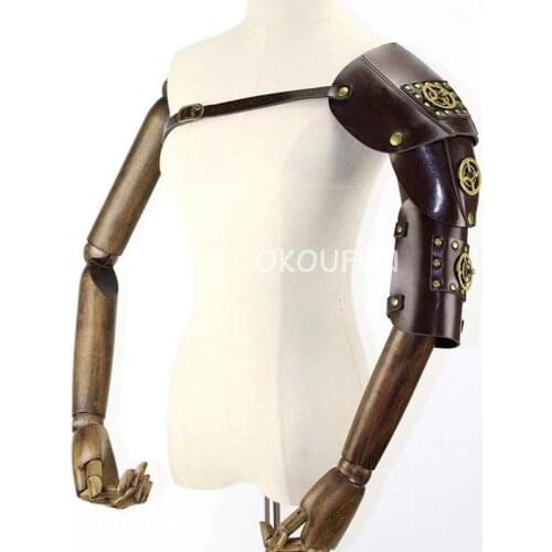 Nightclub Bar Men and Women DS Rivets Sexy Leather Half Sleeve Chest Strap Stage show Strap vest party theme costume accessories