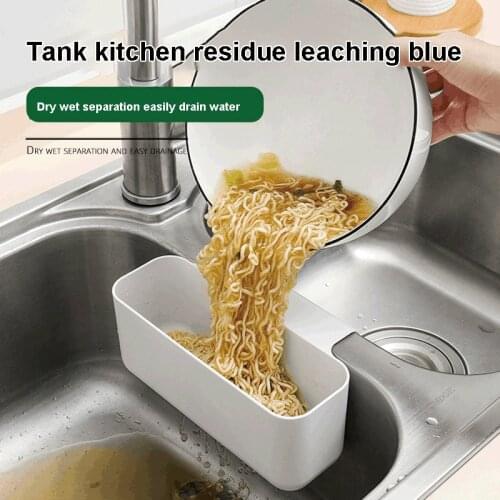 Kitchen Sink Strainer Drain Basket Vegetable Fruit Drainer Hanging Bask Suction Cup Sponge Rack Storage Tool Sink Filter Shelf