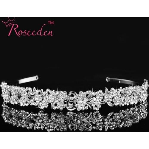 Wedding Tiaras and Crowns Bridal Party Prom Classical Crystal Tiara Headband Prince Crown Hair accessories RE99