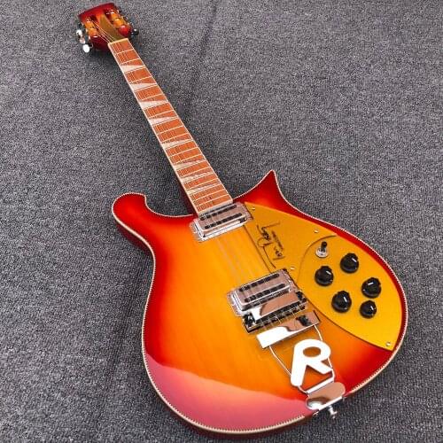 High-end 660 electric guitar 12 strings, rosewood fingerboard with varnish luster, piano head 5 degrees, neck through the body